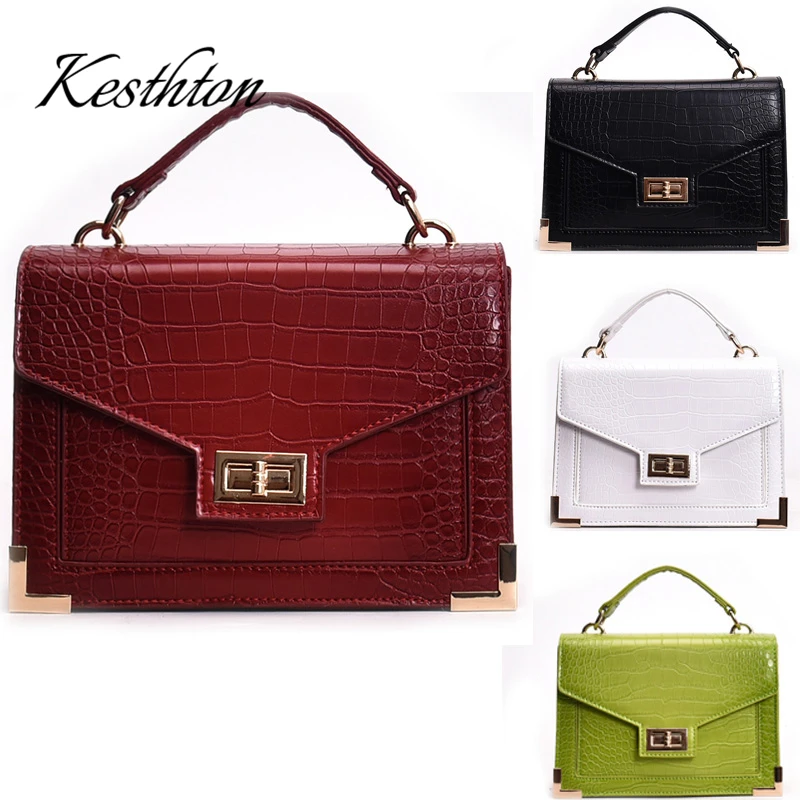 Crocodile pattern Tote bag Lock Shoulder Messenger Bags Retro Fashion Female Square bag 2018 New Quality PU Leather Women bag
Crocodile pattern Tote bag Lock Shoulder Messenger Bags Retro Fashion Female Square bag 2018 New Quality PU Leather Women bag