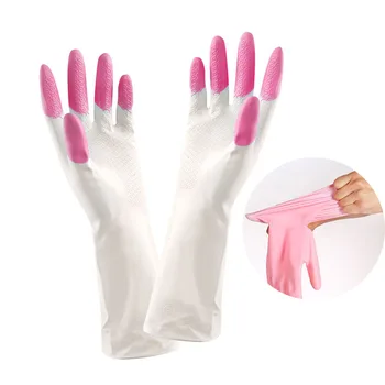 1 Pair Home Washing Cleaning Gloves Garden Kitchen Dish Fingers Rubber Dishwashing Household Cleaning Gloves Household Products
1 Pair Home Washing Cleaning Gloves Garden Kitchen Dish Fingers Rubber Dishwashing Household Cleaning Gloves Household Products