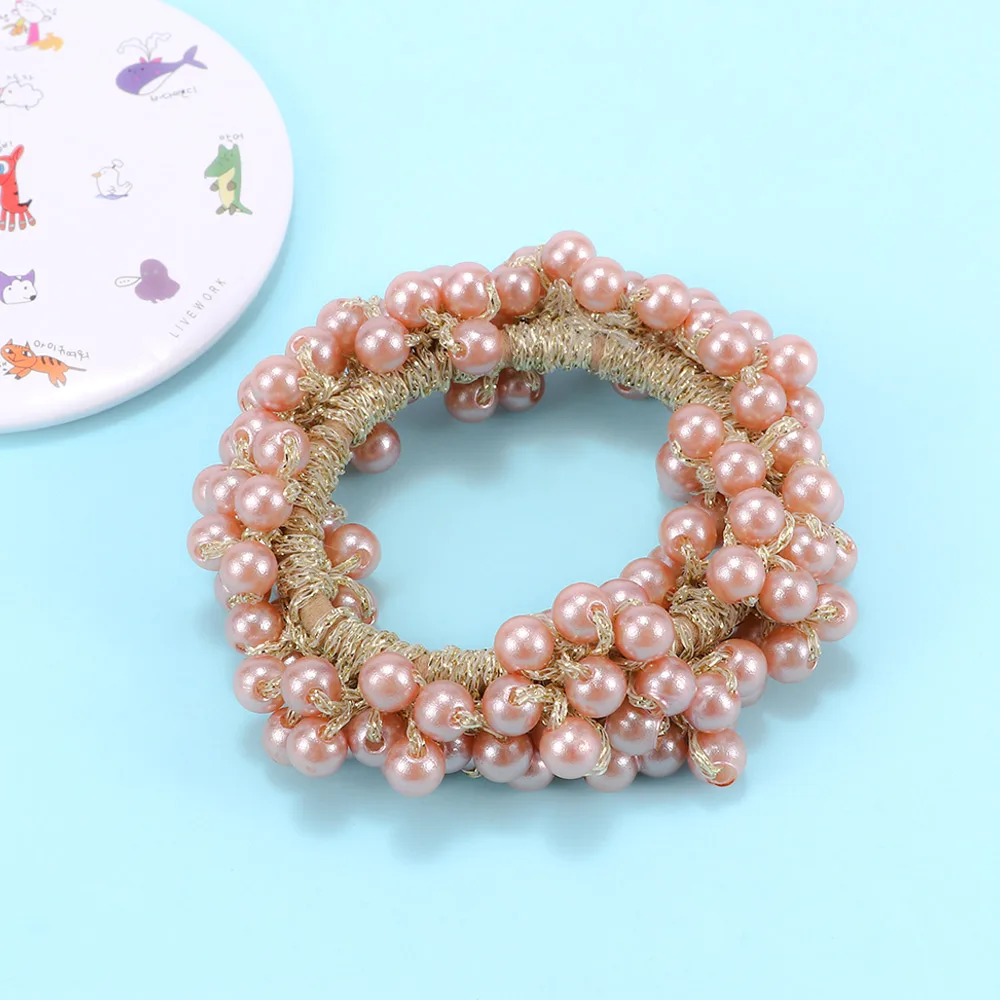 1 pc Beautiful Exquisite Beads Beautiful Elastic Rope Fashion Girl Fake Pearl Ponytail Holder Hair Rope Hairband
1 pc Beautiful Exquisite Beads Beautiful Elastic Rope Fashion Girl Fake Pearl Ponytail Holder Hair Rope Hairband