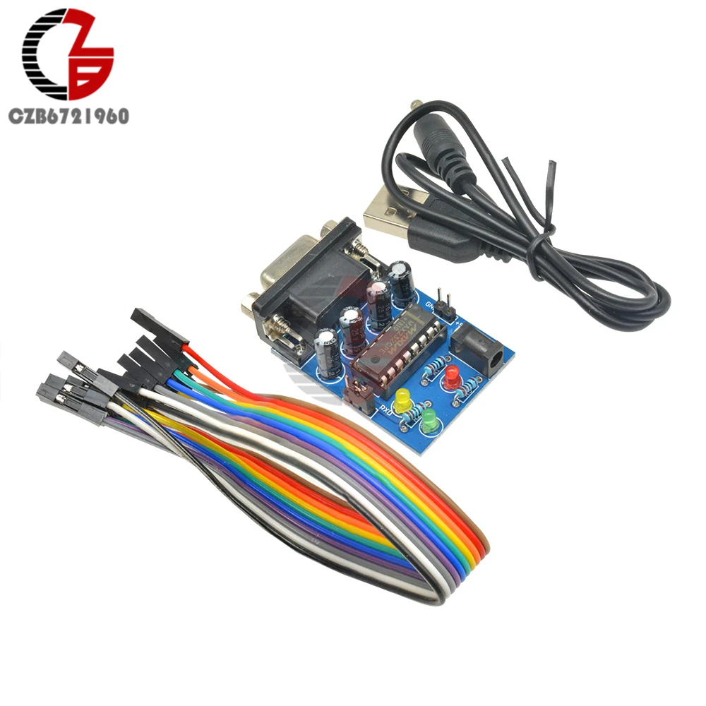 RS232 to TTL Converter Module MAX232CPE MAX232 Transfer Chip DB9 Serial Board Power RXD TXD LED Light Indicator Dupont Cable
RS232 to TTL Converter Module MAX232CPE MAX232 Transfer Chip DB9 Serial Board Power RXD TXD LED Light Indicator Dupont Cable
