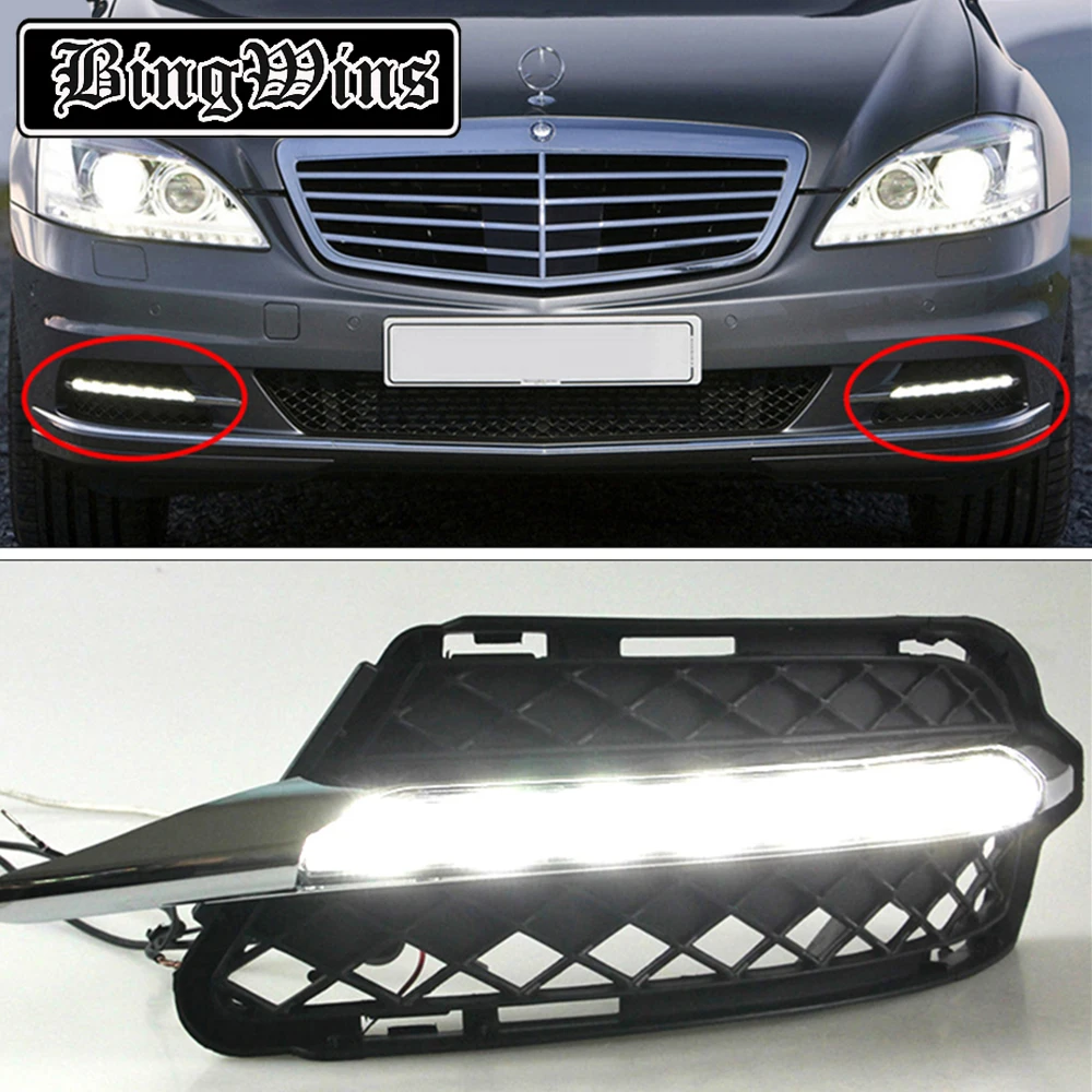12V Car DRL kit For Mercedes-Benz W221 S Class S300 S500 S350 S600 S400 LED Daytime Running Lights daylight Fog Lamp 2009-2012
12V Car DRL kit For Mercedes-Benz W221 S Class S300 S500 S350 S600 S400 LED Daytime Running Lights daylight Fog Lamp 2009-2012
