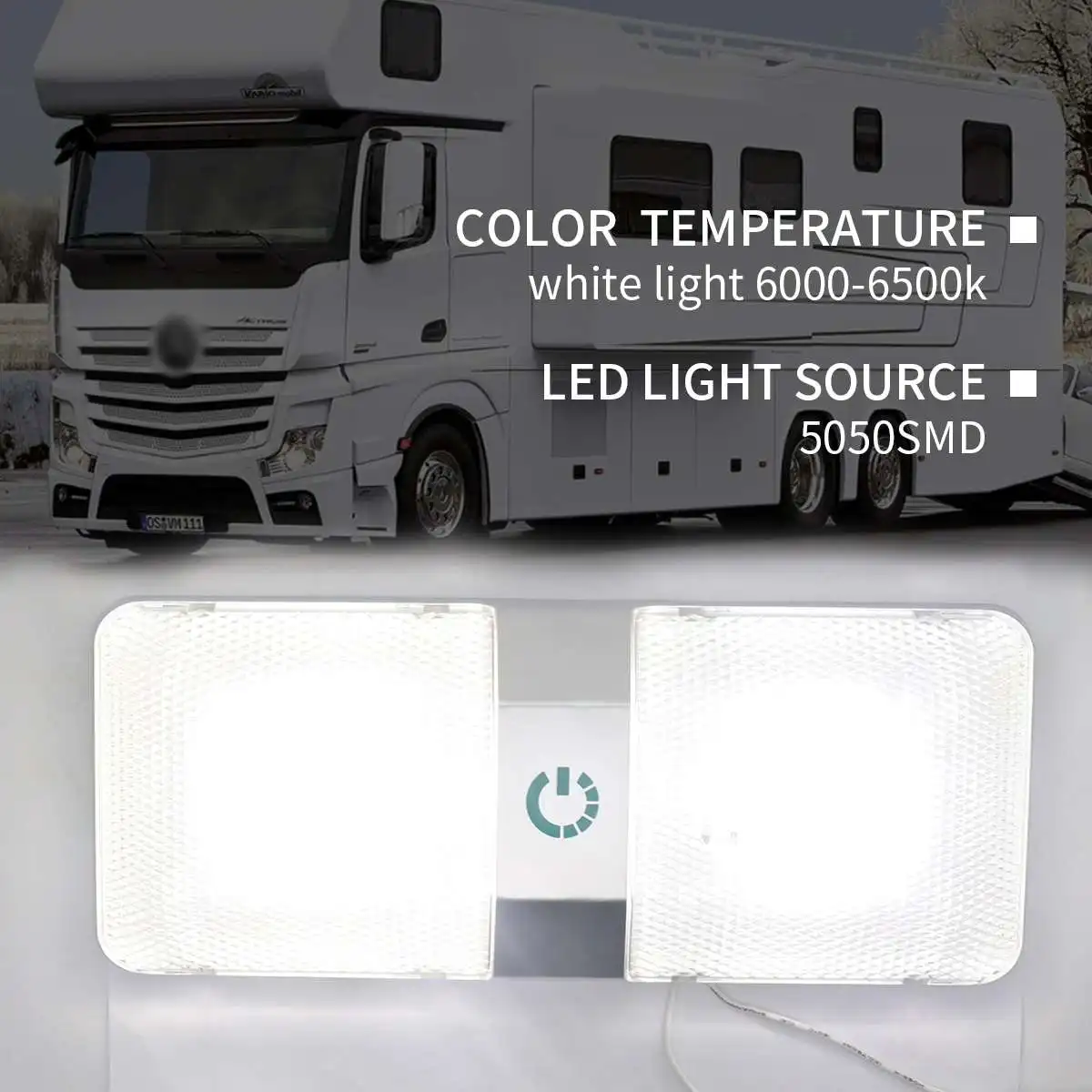 LED Ceiling Lamp Stepless Dimming Interior Roof Wall Light Signal Lamp with Switch for Trailer Van Yacht Boat Indoor Lighting
LED Ceiling Lamp Stepless Dimming Interior Roof Wall Light Signal Lamp with Switch for Trailer Van Yacht Boat Indoor Lighting