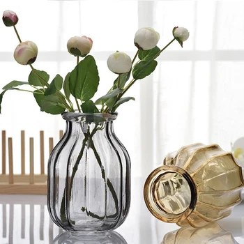 Nordic Simple Glass Color Vase Living Room Table Decoration Stripe Glass Vase Hydroponic Dried Flowers Vintage Home Decoration
Nordic Simple Glass Color Vase Living Room Table Decoration Stripe Glass Vase Hydroponic Dried Flowers Vintage Home Decoration