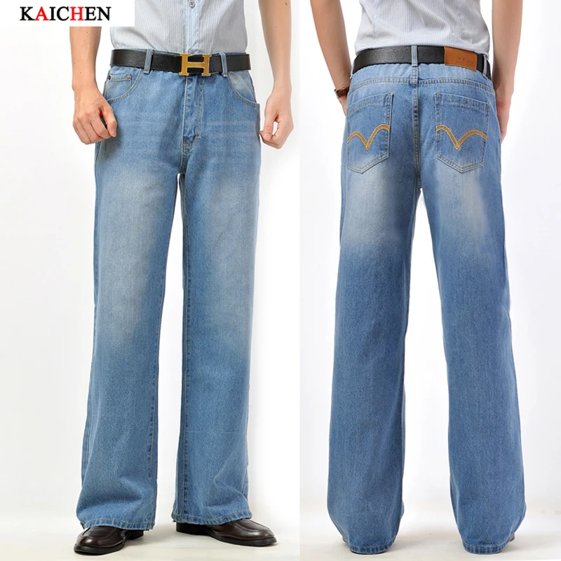 Online kopen Wholesale mens flare jeans uit China mens flare jeans