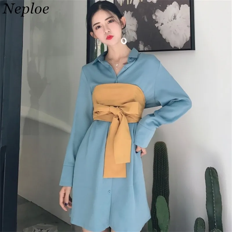 Neploe Korean Elegant Women Blouse New Fashion Lace Up Two-piece Long Blusas Spring Casual Loose Turn-down Collar Shirts 66988
Neploe Korean Elegant Women Blouse New Fashion Lace Up Two-piece Long Blusas Spring Casual Loose Turn-down Collar Shirts 66988