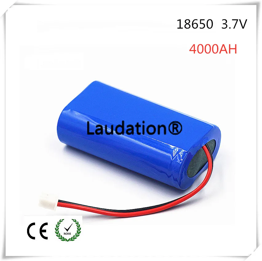 3.7 V battery pack 4000 mAh 18650 battery 4Ah rechargeable batteries for video surveillance / loudspeakers / robot / lamp/Drone
3.7 V battery pack 4000 mAh 18650 battery 4Ah rechargeable batteries for video surveillance / loudspeakers / robot / lamp/Drone