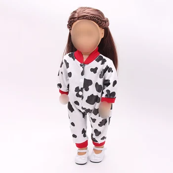 18 inch Girls doll clothes Cute cow pattern onesie jumpsuit American new born dress Baby toys fit 43 cm baby ts29
18 inch Girls doll clothes Cute cow pattern onesie jumpsuit American new born dress Baby toys fit 43 cm baby ts29