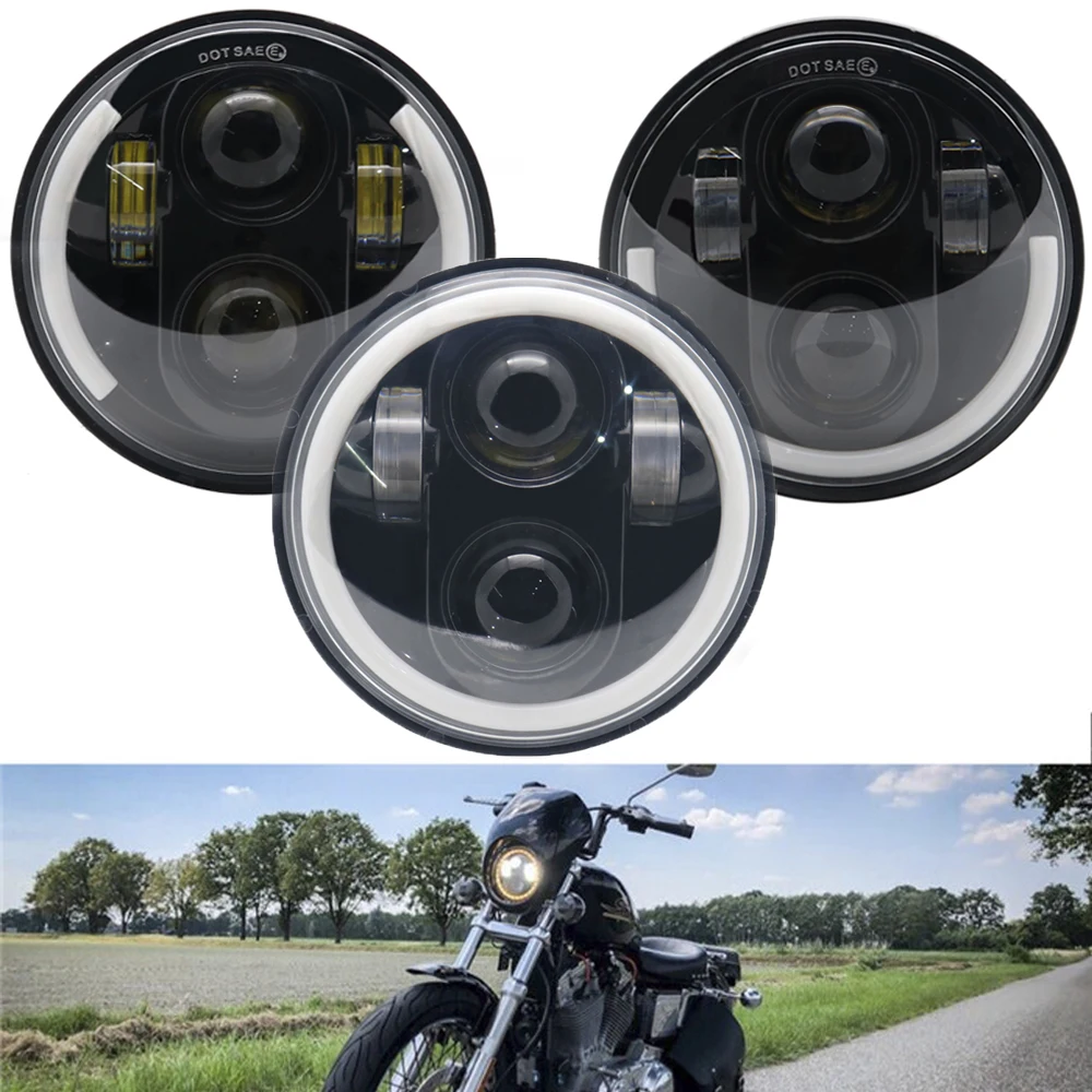5-3/4" 5.75 inch Motorcycle Moto LED Projector Halo Headlight 5.75inch Lamp Housing Bucket For Sportster 883 XL1200 Iron
5-3/4" 5.75 inch Motorcycle Moto LED Projector Halo Headlight 5.75inch Lamp Housing Bucket For Sportster 883 XL1200 Iron