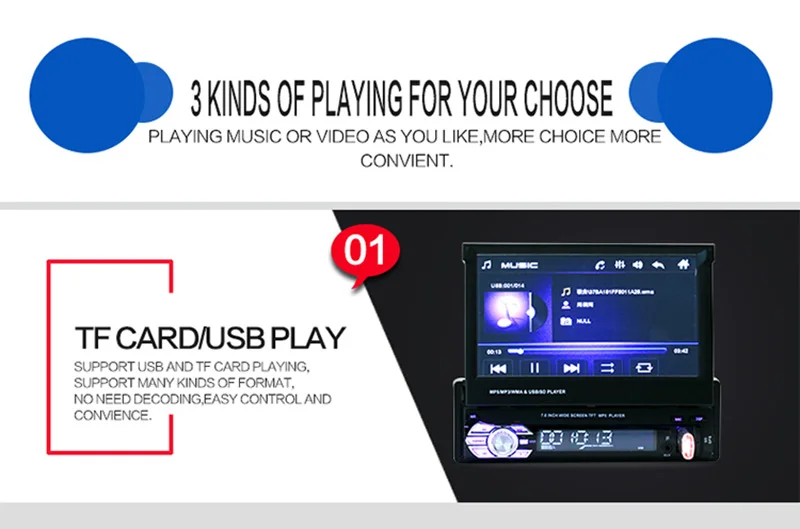 Best Retractable 1 Din Car Radio with gps and screen touch Multimedia Car Player 7" Auto Radio Stereo FM Bluetooth MP5 Audio Player 16 Best Retractable 1 Din Car Radio with gps and screen touch Multimedia Car Player 7" Auto Radio Stereo FM Bluetooth MP5 Audio Player 16