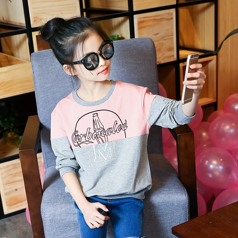 Children clothing girls T-shirt spring and autumn new base coat cartoon long-sleeved big virgin shirt 3-12 years
Children clothing girls T-shirt spring and autumn new base coat cartoon long-sleeved big virgin shirt 3-12 years