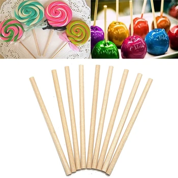 100pcs/Set Round Wooden Lollipop Lolly Sticks 10cm Cake Dowels For DIY Food Crafts Candy Decor Rod Party Events Supplies
100pcs/Set Round Wooden Lollipop Lolly Sticks 10cm Cake Dowels For DIY Food Crafts Candy Decor Rod Party Events Supplies