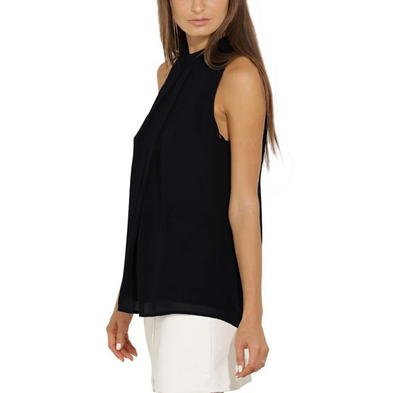 2019 Summer Large size Women Blouse Sleeveless Female Chiffon Shirt Loose Stand Neck White Top Plus Size 4XL 5XL Ladies Clothes
2019 Summer Large size Women Blouse Sleeveless Female Chiffon Shirt Loose Stand Neck White Top Plus Size 4XL 5XL Ladies Clothes