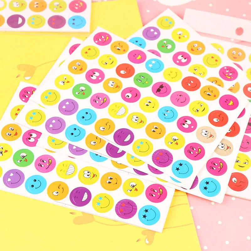 10 Pcs / Pack Cartoon cute Smile Face Emoji Sticker Teacher Reward Multicolor Smiley Stickers for Kids Children Boys Girls
10 Pcs / Pack Cartoon cute Smile Face Emoji Sticker Teacher Reward Multicolor Smiley Stickers for Kids Children Boys Girls