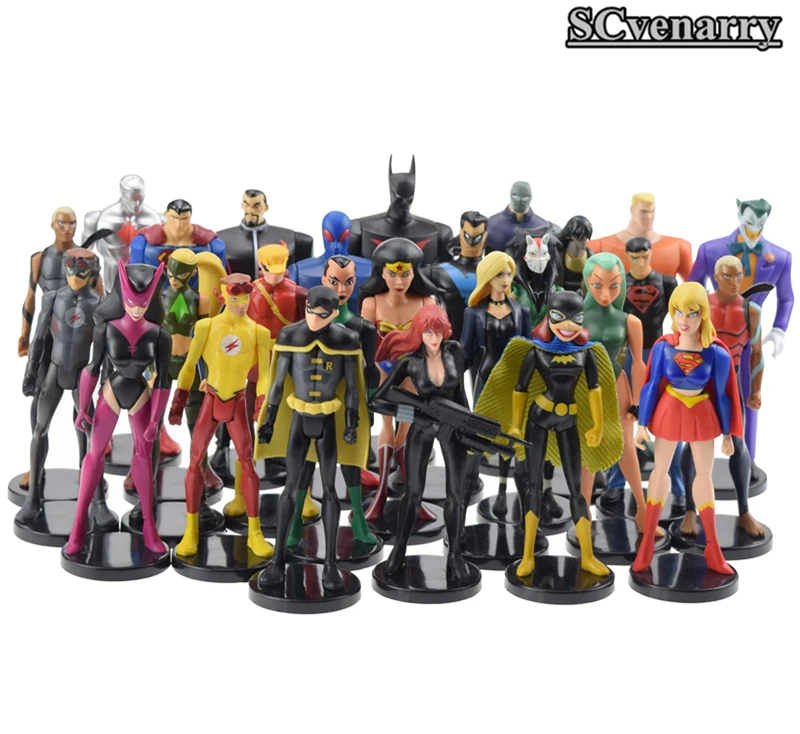 27pcs/set DC Comics Batman Spiderman Flash The Avengers Superheros Superman PVC Action Figures
27pcs/set DC Comics Batman Spiderman Flash The Avengers Superheros Superman PVC Action Figures