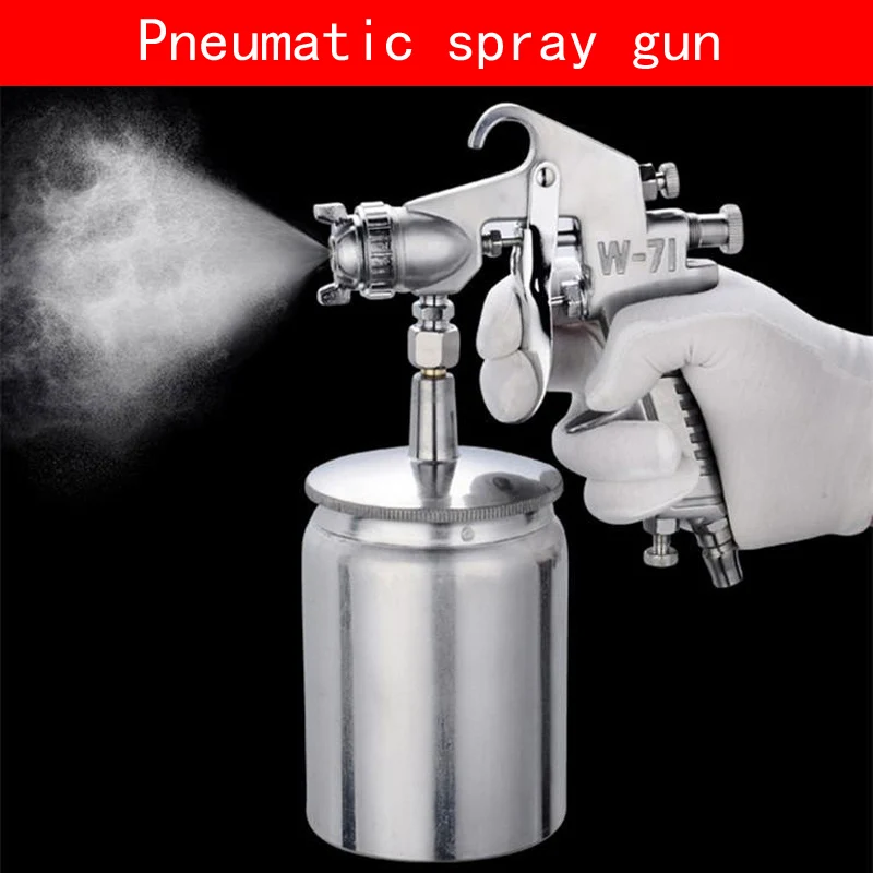 Portable type W-71S Pneumatic spray gun with non-corrosive alloy pot for Wooden Furniture car wall Air pump Spray Gun
Portable type W-71S Pneumatic spray gun with non-corrosive alloy pot for Wooden Furniture car wall Air pump Spray Gun
