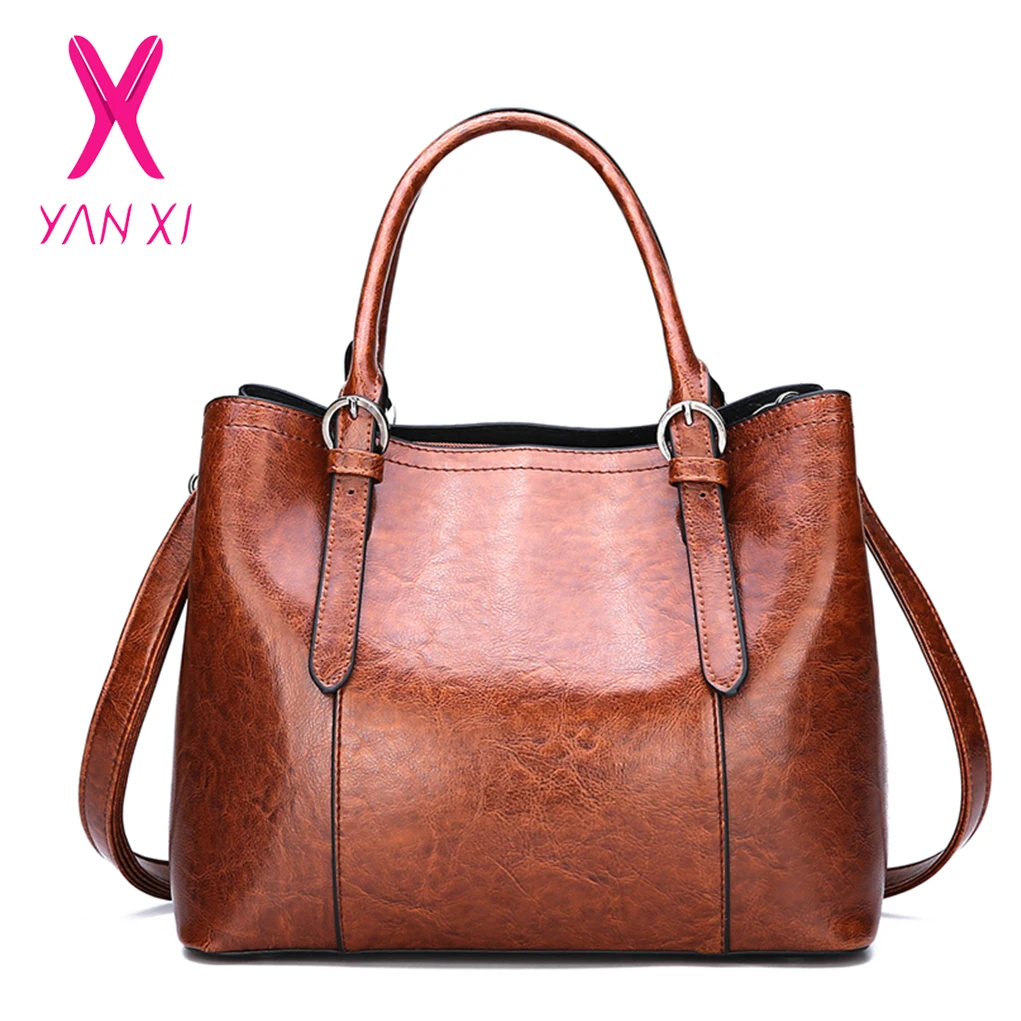 Large Capacity Tote Bag Fashion Women Handbag PU Oil Wax Leather Women Bag Big Ladies Shoulder Bags Bolsas Feminina Boston Bag
Large Capacity Tote Bag Fashion Women Handbag PU Oil Wax Leather Women Bag Big Ladies Shoulder Bags Bolsas Feminina Boston Bag