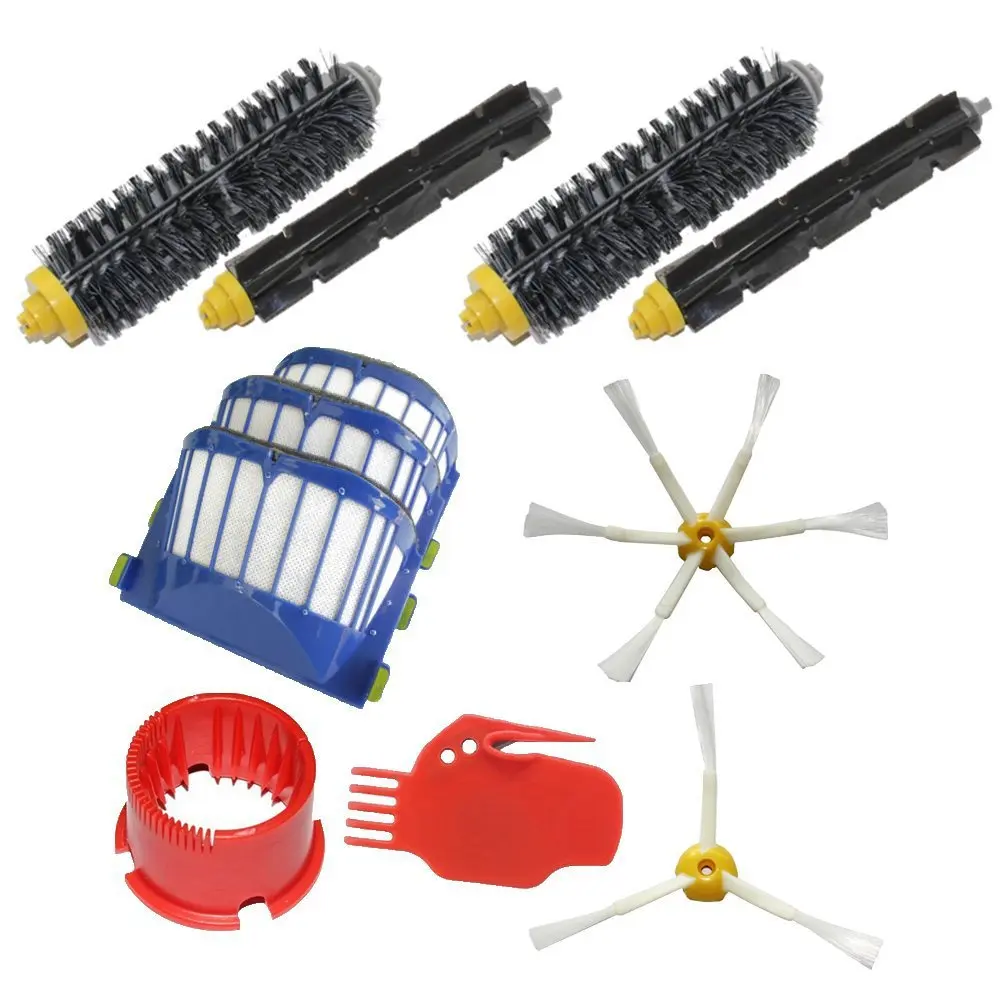3 Aero Vac Filters & 2 Side Brushes & 2 Set Hair Brushes & 2 Red Cleaning Tool for iRobot Roomba 600 Series 620 630 650 660 680
3 Aero Vac Filters & 2 Side Brushes & 2 Set Hair Brushes & 2 Red Cleaning Tool for iRobot Roomba 600 Series 620 630 650 660 680