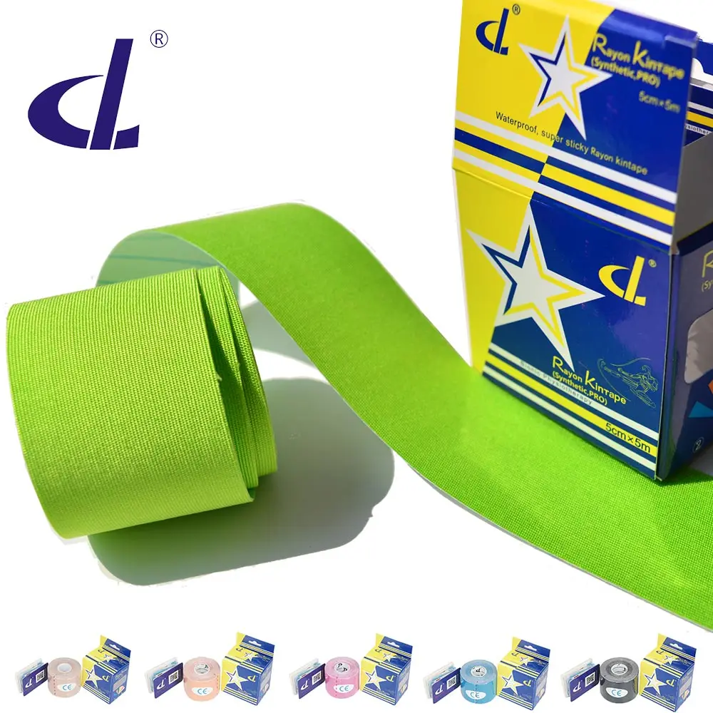 DL Rayon Kintape (Synthetic Kinesiology tape Pro) 5cm x 5m Wrist Support etc with 18 Applications taping Guide Manual of Sports
DL Rayon Kintape (Synthetic Kinesiology tape Pro) 5cm x 5m Wrist Support etc with 18 Applications taping Guide Manual of Sports