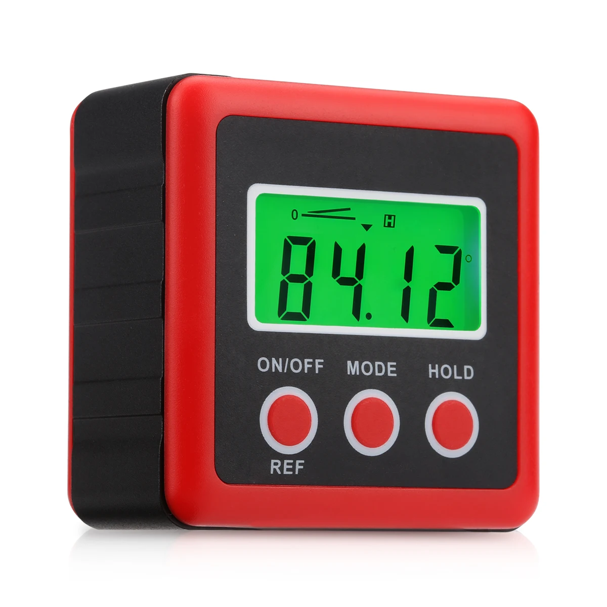 Red Precision Digital Protractor Inclinometer with Magnet Base Sadoun.com