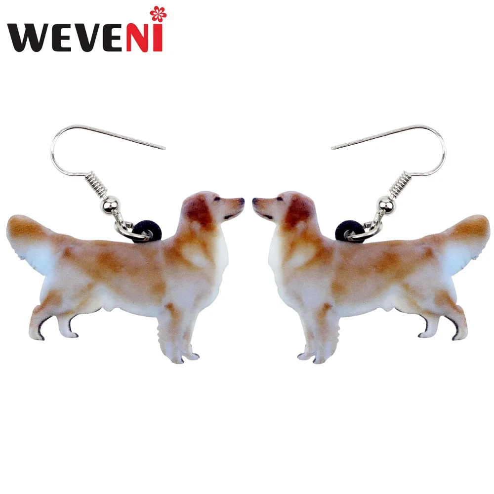 WEVENI Acrylic Standing Golden Retriever Dog Earrings Big Long Dangle Drop Fashion Jewelry For Women Girls Ladies Kids Gift Bulk
WEVENI Acrylic Standing Golden Retriever Dog Earrings Big Long Dangle Drop Fashion Jewelry For Women Girls Ladies Kids Gift Bulk