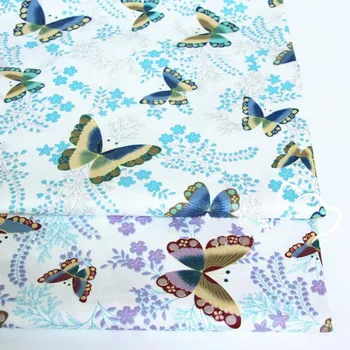 Pretty Japanese Style Gold Stamping Red Blue Butterfly Pinted Cotton Trwill Floral Cotton Fabric For Baby Cloth Quilt Decoration
Pretty Japanese Style Gold Stamping Red Blue Butterfly Pinted Cotton Trwill Floral Cotton Fabric For Baby Cloth Quilt Decoration