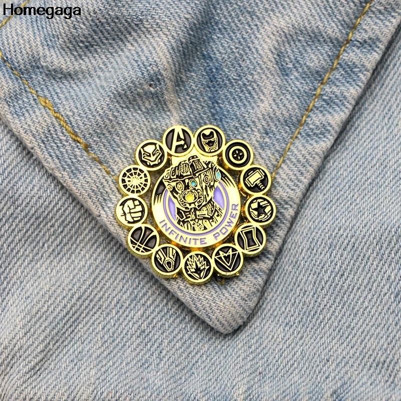 Homegaga cutes Thanos Infinity Gauntlet Zinc tie Pins backpack clothes brooches for men women hat decoration badge medal D1948
Homegaga cutes Thanos Infinity Gauntlet Zinc tie Pins backpack clothes brooches for men women hat decoration badge medal D1948