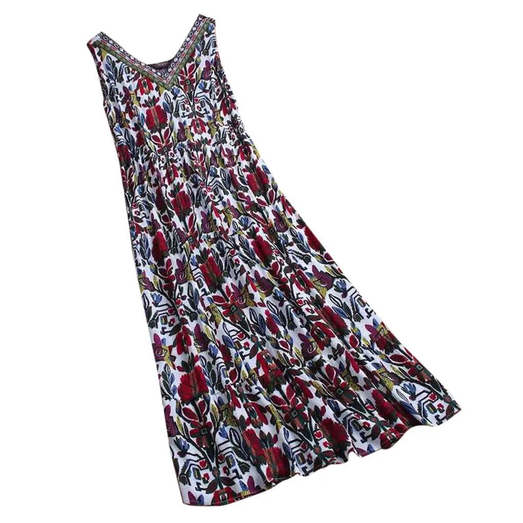 Women Vintage Floral beach Casual Shirt Dress Female 2019 Loose Boho Long Plus Size Retro Maxi Dress #B
Women Vintage Floral beach Casual Shirt Dress Female 2019 Loose Boho Long Plus Size Retro Maxi Dress #B