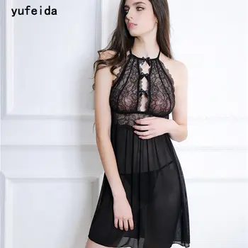 YUFEIDA Sexy Nightgown Women's Babydoll Soft Lace Dress Sleepshirts Hot Erotic Sexy Clothes Nightwear Sleepwear+G-string
YUFEIDA Sexy Nightgown Women's Babydoll Soft Lace Dress Sleepshirts Hot Erotic Sexy Clothes Nightwear Sleepwear+G-string