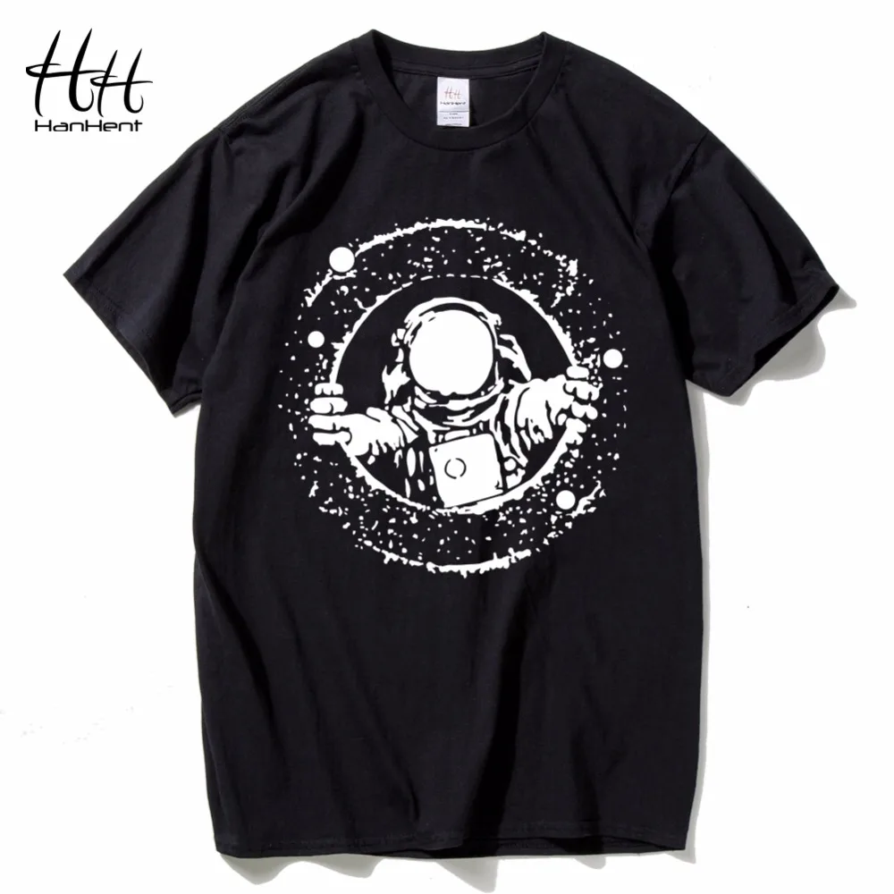 HanHent explore the space T shirts Men astronaut 2018 Cotton Tops Tees Loose Short Funny T-shirts Man's Black Custom shirt Boys
HanHent explore the space T shirts Men astronaut 2018 Cotton Tops Tees Loose Short Funny T-shirts Man's Black Custom shirt Boys