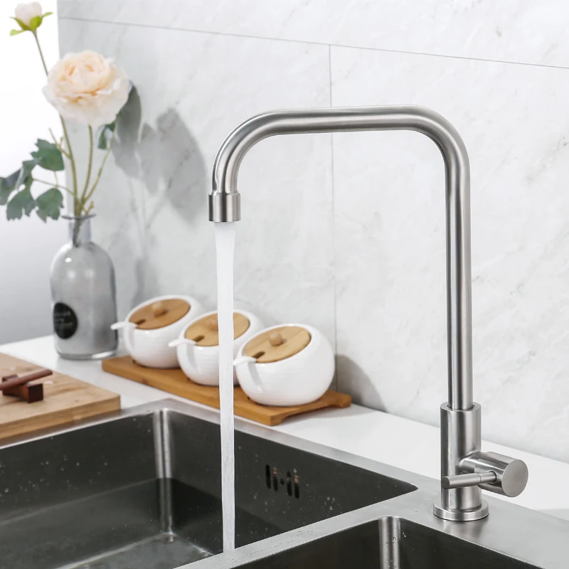 IVRICH Seven-Style Single Cold Kitchen Faucet Stainless Steel Cold Tap Deck Mounted 360 Degree Rotatable Tap VR4005
IVRICH Seven-Style Single Cold Kitchen Faucet Stainless Steel Cold Tap Deck Mounted 360 Degree Rotatable Tap VR4005