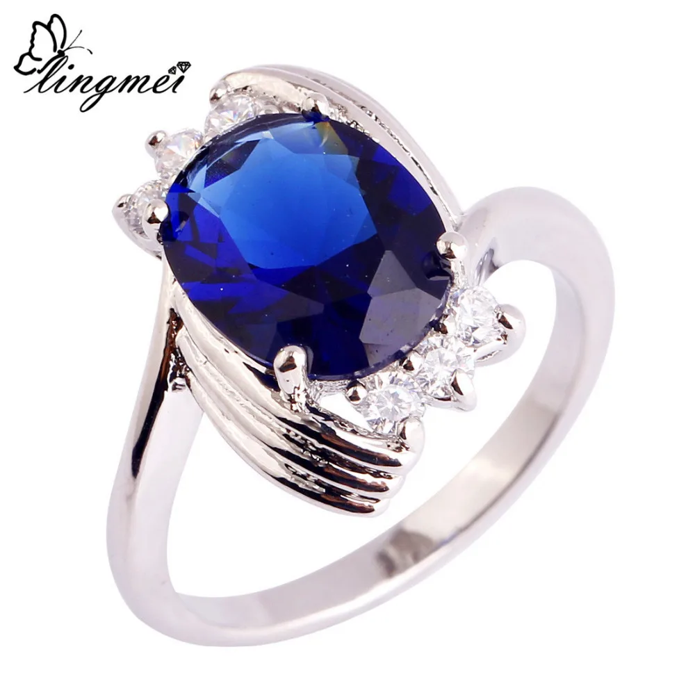 lingmei Fashion Party Women Men Jewelry Blue & White CZ Silver 925 Ring Size 6 7 8 9 10 11 12 Free Shipping Wholesale
lingmei Fashion Party Women Men Jewelry Blue & White CZ Silver 925 Ring Size 6 7 8 9 10 11 12 Free Shipping Wholesale