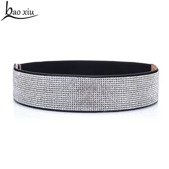 2019 fashion Elastic Dress wide Belt for Women brand Designer Wide Elastic Belt Bling Crystals and Rhinestones accessories
2019 fashion Elastic Dress wide Belt for Women brand Designer Wide Elastic Belt Bling Crystals and Rhinestones accessories