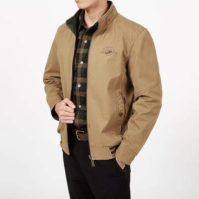 Plus Size 7XL 8XL Mens Jackets And Coats Spring New Military Jacket Stand Zipper Collar Both Sides Wear Men's Cotton Outerwear
Plus Size 7XL 8XL Mens Jackets And Coats Spring New Military Jacket Stand Zipper Collar Both Sides Wear Men's Cotton Outerwear