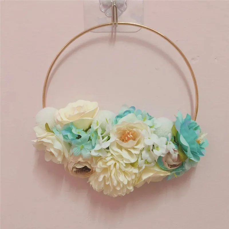 Handmade Modern Front Door Wreath Blended Metal Floral Hoop Garland For Housewarming Store Gift Wedding Decor
Handmade Modern Front Door Wreath Blended Metal Floral Hoop Garland For Housewarming Store Gift Wedding Decor