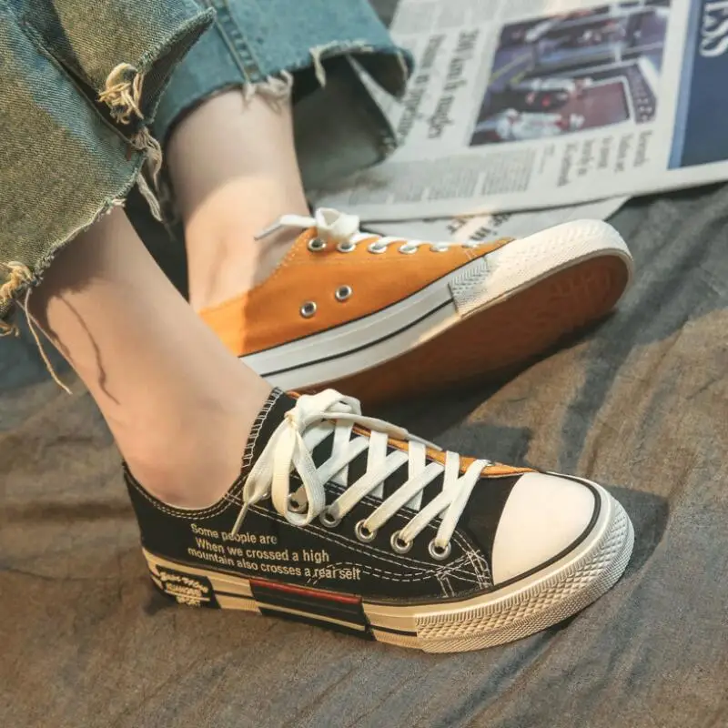 Letter printing Students canvas shoes women Sneakers 2019 summer new black red students wild Harajuku flat bottom shoes female
Letter printing Students canvas shoes women Sneakers 2019 summer new black red students wild Harajuku flat bottom shoes female