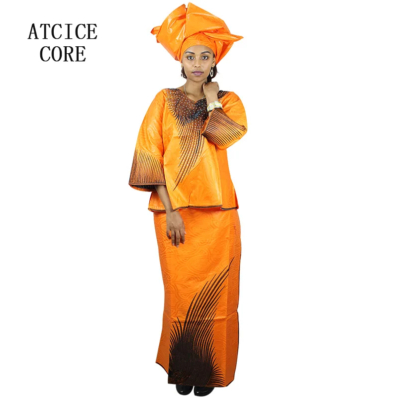 african dresses for woman bazin riche embroidery design short rapper with scarf three pcs one set
african dresses for woman bazin riche embroidery design short rapper with scarf three pcs one set