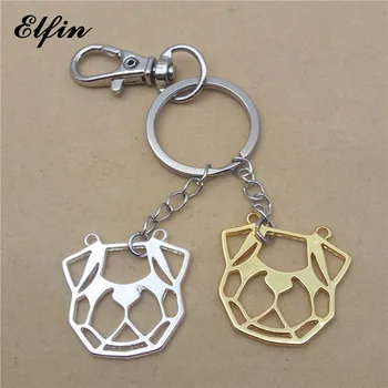 Elfin Wholesale Trendy Origami Pug Head Key Chains Gold Color Silver Color Animal Jewellery Fashion Dog Key Rings For Women Men
Elfin Wholesale Trendy Origami Pug Head Key Chains Gold Color Silver Color Animal Jewellery Fashion Dog Key Rings For Women Men