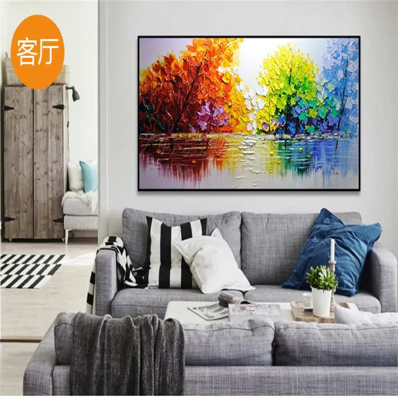 Hand painted canvas oil paintings Wall art Pictures for home decor modern cuadros abstract oil painting landscape lake99
Hand painted canvas oil paintings Wall art Pictures for home decor modern cuadros abstract oil painting landscape lake99
