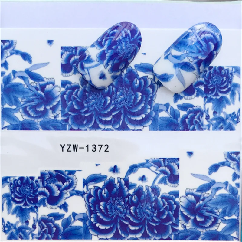 Nail Art Sticker Water Decals Blue Flower Nails Slider Tape Decorations Accessoires Manicure Foil Adhesive Wraps Polish Tattoo
Nail Art Sticker Water Decals Blue Flower Nails Slider Tape Decorations Accessoires Manicure Foil Adhesive Wraps Polish Tattoo