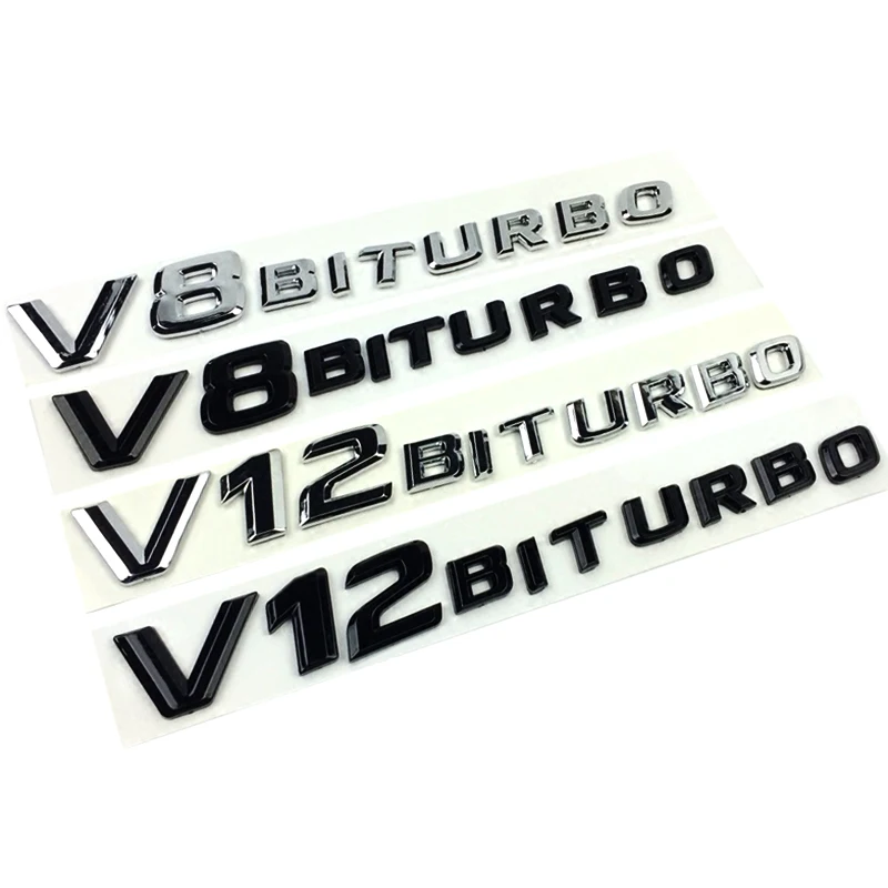 3D Plastic V12 V8 BITURBO Turbo Logo Car Decal Badge Sticker Car Emblem for Benz AMG BMW Mazda Chevrolet Skoda Car Styling
3D Plastic V12 V8 BITURBO Turbo Logo Car Decal Badge Sticker Car Emblem for Benz AMG BMW Mazda Chevrolet Skoda Car Styling
