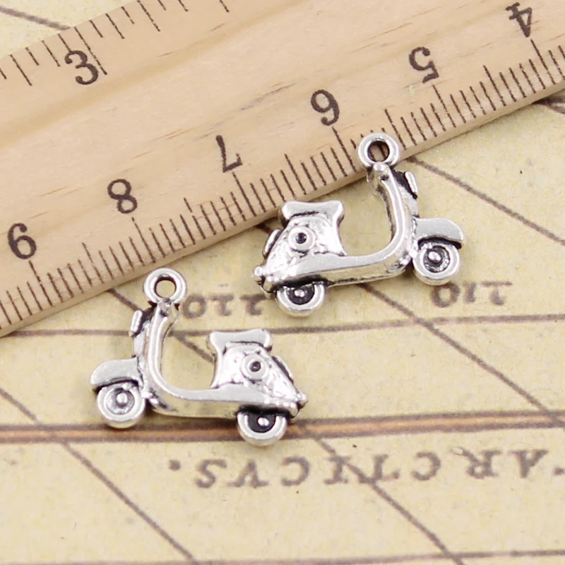 10pcs Charms Motorcycle Scooter Autocycle 15x19mm Tibetan Silver Color Pendants Antique Jewelry Making DIY Handmade Craft
10pcs Charms Motorcycle Scooter Autocycle 15x19mm Tibetan Silver Color Pendants Antique Jewelry Making DIY Handmade Craft