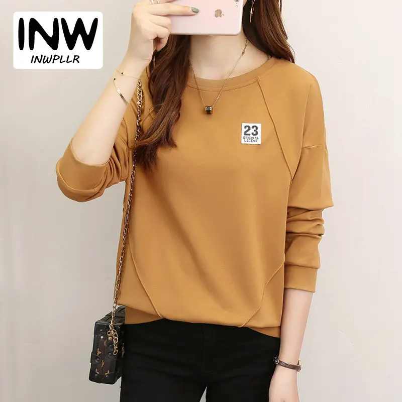 2019 Autumn Tshirt Women Fashion Cotton Tshirts Femme Casual Poleras Letter Printing T-shirt O-neck Long Sleeve Women Tops Tee
2019 Autumn Tshirt Women Fashion Cotton Tshirts Femme Casual Poleras Letter Printing T-shirt O-neck Long Sleeve Women Tops Tee