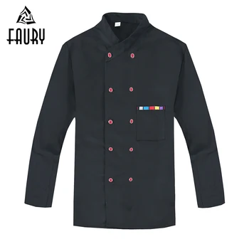 Long-Sleeved Double Breasted Restaurant Hotel Waiter Chef Kitchen Work Jacket Soft Cooking Uniforms Bakery Cafe Overalls Aprons
Long-Sleeved Double Breasted Restaurant Hotel Waiter Chef Kitchen Work Jacket Soft Cooking Uniforms Bakery Cafe Overalls Aprons