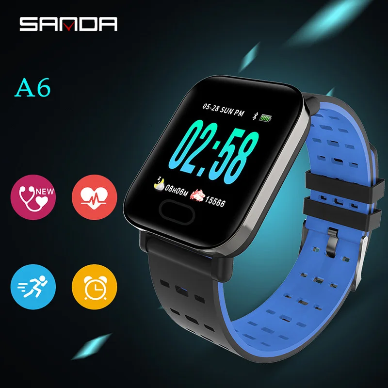 A6 Smart Watch Men Women Intelligence Fitness Bracelet Tracker Heart Rate Monitor IP67 Waterproof Smartwatch for Android iOS2019
A6 Smart Watch Men Women Intelligence Fitness Bracelet Tracker Heart Rate Monitor IP67 Waterproof Smartwatch for Android iOS2019