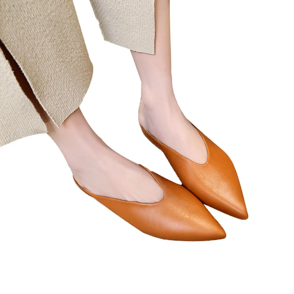 MUQGEW Women Flat slippers shoes Casual Slip On pointed toe slippers Fashion solid casual slaps women shoes chaussures femme
MUQGEW Women Flat slippers shoes Casual Slip On pointed toe slippers Fashion solid casual slaps women shoes chaussures femme