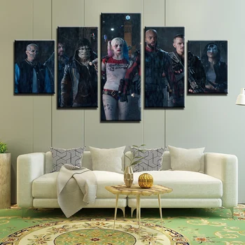 Wall Art Frame Canvas Fashion Posters HD Prints 5 Pieces Paintings Modern Suicide Squad Pictures for Living Room Home Decor 
Wall Art Frame Canvas Fashion Posters HD Prints 5 Pieces Paintings Modern Suicide Squad Pictures for Living Room Home Decor