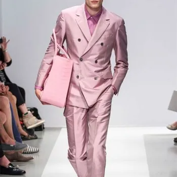 Pink Mens Party Suits 2017 Bespoke Double Breasted wedding suits Tuxedos for men Celebrity Carpet Men Suits (Jacket+Pants+Tie)
Pink Mens Party Suits 2017 Bespoke Double Breasted wedding suits Tuxedos for men Celebrity Carpet Men Suits (Jacket+Pants+Tie)