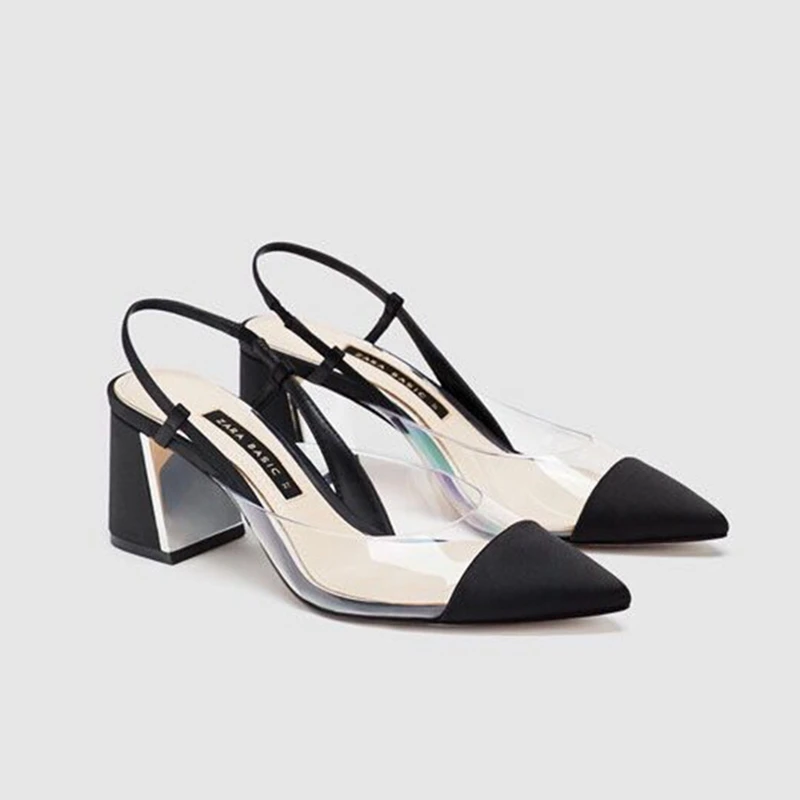 2019 new summer women's shoes pointed transparent sandals fashion wild breathable comfortable thick sandals.
2019 new summer women's shoes pointed transparent sandals fashion wild breathable comfortable thick sandals.