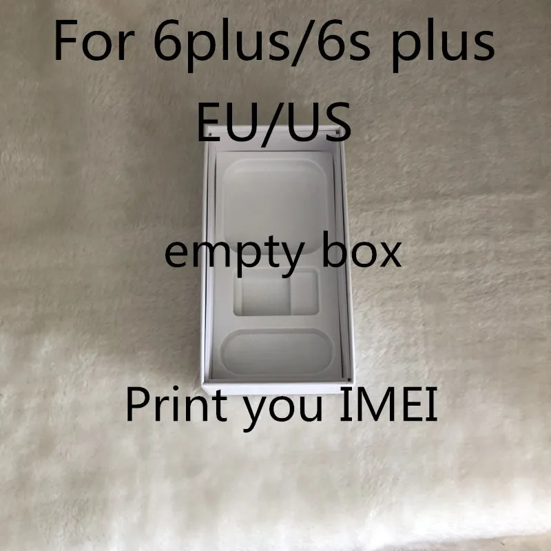 20pcs US/EU Version Retail Package Empty Packing Box for iPhone 6plus/6s plus without Accessories With Manual Sticker Print IMEI
20pcs US/EU Version Retail Package Empty Packing Box for iPhone 6plus/6s plus without Accessories With Manual Sticker Print IMEI
