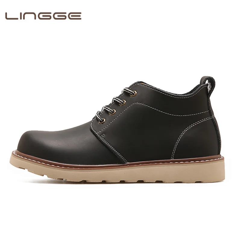 LINGGE Brand Super Warm Men's Winter Leather Men Waterproof Rubber Snow Boots Leisure Boots England Retro Shoes For Men Big Size
LINGGE Brand Super Warm Men's Winter Leather Men Waterproof Rubber Snow Boots Leisure Boots England Retro Shoes For Men Big Size